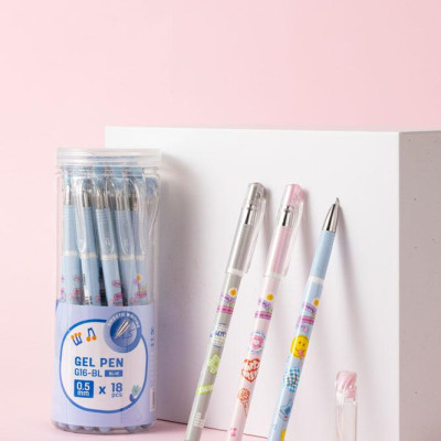 Bút Gel Deli 0.5 mm - Phiên Bản Sơn Tùng M-TP Giới Hạn - Deli G16-BL - Màu Xám - Mực Đen