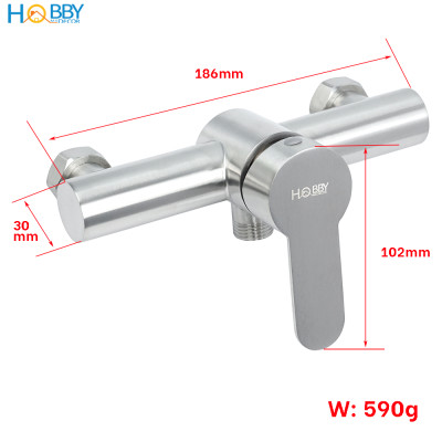 Củ sen tắm gật gù nóng lạnh inox 304 Hobby Home Decor CSNL4