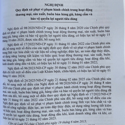  Luật Chất Lượng Sản Phẩm, Hàng Hoá ( Sửa Đổi, Bổ Sung Năm 2025 ) Văn Bản Quy Định Chi Tiết Thi Hành
