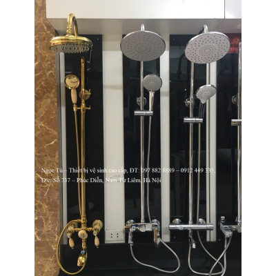 Sen cây mạ vàng đính đá ngọc GS8762