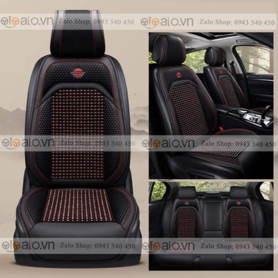 Áo trùm lót bọc ghế da xe ô tô Toyota Yaris da hạt gỗ tự nhiên CAO CẤP