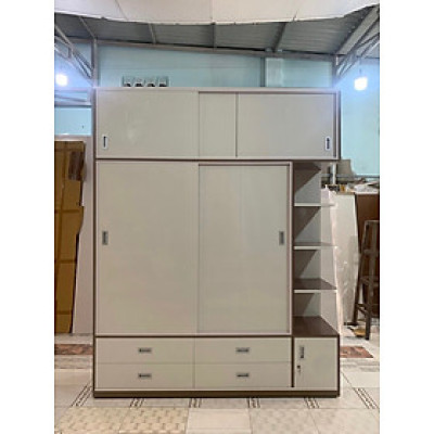 Tủ áo lùa Juno Sofa cỡ lớn 2m2 x cao 2m4