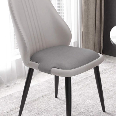 Ghế ăn bọc simily Tundo lưng sọc cao cấp kích thước 45 x 47 x 85 cm