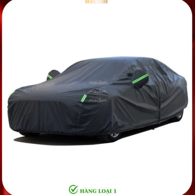 Bạt phủ ô tô thương hiệu MACSIM dành cho Toyota Yaris/Avanza/Vios - màu đen- bạt phủ trong nhà và ngoài trời