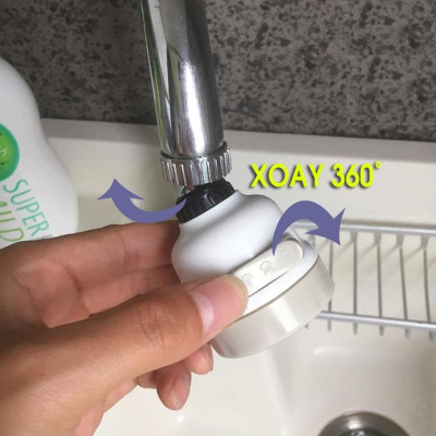 Đầu Vòi Rửa Bát Tăng Áp, Vòi Rửa Bát Xoay 360 Độ, 3 Chế Độ Phun