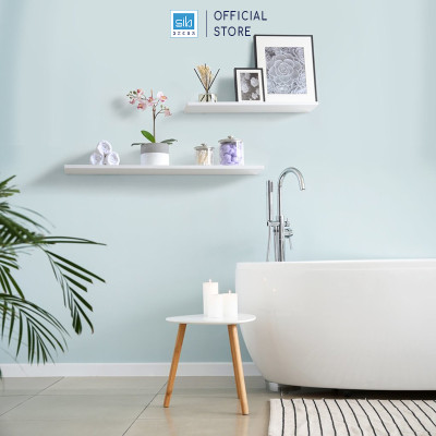 [Mua 3 giảm 15%] Kệ Ngang Rộng 20cm, Dài 40/60/80cm, Thanh Gỗ 17mm Decor Trang Trí Treo Tường KT003