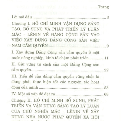 Một Số Vấn Đề Về Xây Dựng Đảng Theo Tư Tưởng Hồ Chí Minh