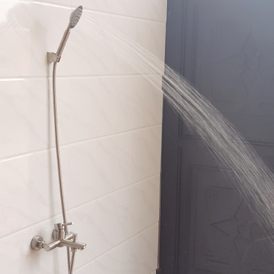 Bộ vòi sen nóng lạnh Inox SUS 304 Eurolife EL-1201 (Trắng vàng)