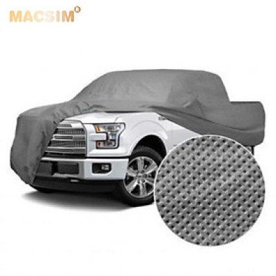Bạt phủ ô tô bán tải Toyota Hilux nhãn hiệu Macsim chất liệu vải không dệt cao cấp màu ghi (dành cho xe có lắp nắp thùng)