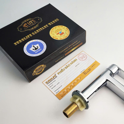 Vòi Lavabo lạnh chất liệu Đồng mạ Chrome Eurolife EL-LL120 (Trắng bạc)