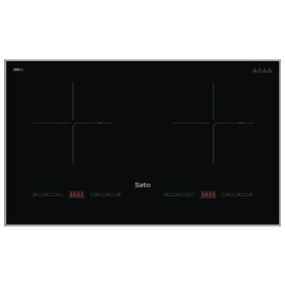 Bếp điện từ thông minh SATO SIH265 N1.3 (B) - Mặt kính thiết kế sang trọng, chịu nhiệt cao, chống trầy xước, chống bám dầu mỡ, vệ sinh dễ dàng ( Tặng bộ nồi Inox 3 đáy)-Miễn phí vận chuyển toàn quốc - Hàng chính hãng