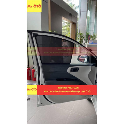 Rèm Che Nắng Nam Châm Xe I10 Sedan 2021-2023 - Hàng Loại 1, Chuẩn From, Dày Dặn