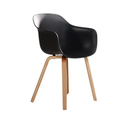 Ghế nhựa chân gỗ nhập khẩu Juno Sofa cao cấp JNST 3048CT hàng thiết kế 55 x 49 x 82 cm