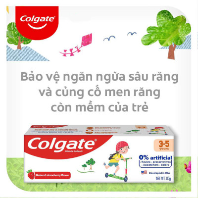 Bộ đôi kem Đánh Răng Colgate Trẻ em thiên nhiên 6-9 tuổi 80G