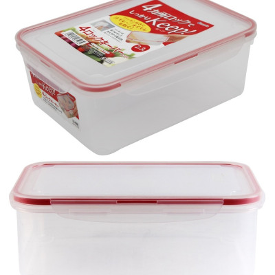 Combo 02 hộp thực phẩm chữ nhật inomata 2300ml hàng nội địa Nhật Bản