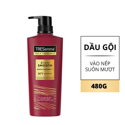 Dầu Gội Tresemme Vào Nếp Mượt Mà Keratin Smooth 480g (466ml)