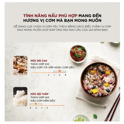 Nồi cơm điện tử 1.08L Cuckoo CR-0690F/SIWH - Màu trắng, Công suất 600W, 12 menu - Hàng chính hãng - Bảo hành 24 tháng