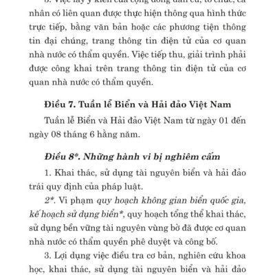 Luật tài nguyên, môi trường biển và hải đảo năm 2015 (sửa đổi, bổ sung năm 2018, 2023)