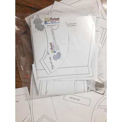 Rập giấy mã 1336- chân váy 3 tầng freesz (BẢN VẼ)