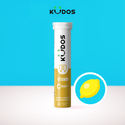 Combo Thực phẩm bảo vệ sức khỏe KUDOS VITAMIN C 1000MG + KUDOS EXTRA HIGH DOSE VITAMINS & MINERALS (20 viên/ tuýp)