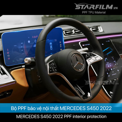 Mercedes Benz S450 2022 PPF TPU chống xước tự hồi phục STARFILM