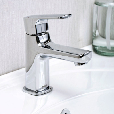 Vòi chậu lavabo nóng lạnh xả nhấn Moen - V21121