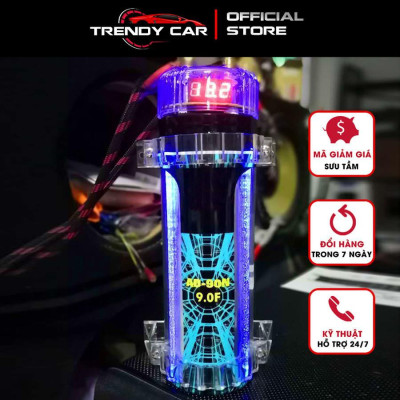 Tụ điện kỹ thuật số 9.0 Farads cho âm thanh xe hơi KUERL công suất 10000 W