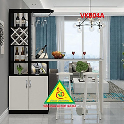 Quầy bar mini kết hợp tủ rượu VKB04 ( không kèm ghế) 