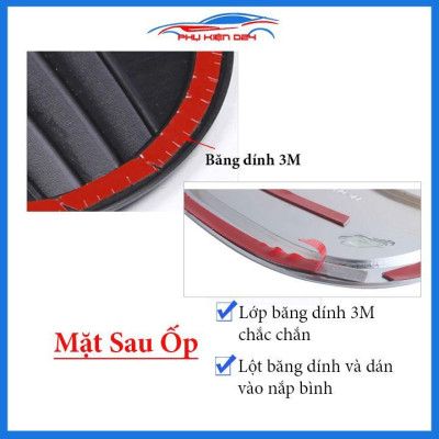 Ốp nắp bình xăng Cerato 2019-2020 vân cacbon chống trầy trang trí ô tô