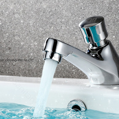 Vòi Lavabo lạnh nhấn hơi Eurolife EL-119 (Trắng bạc)