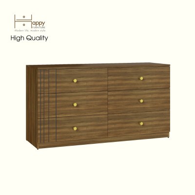 [Happy Home Furniture] JOVIE, Tủ lưu trữ 6 ngăn kéo, 140cm x 45cm x 75cm ( DxRxC), THK_152