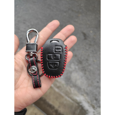 Bao da chìa khóa xe VIOS 2019- 2020 2021 2022, Yaris 19-22 kèm móc treo