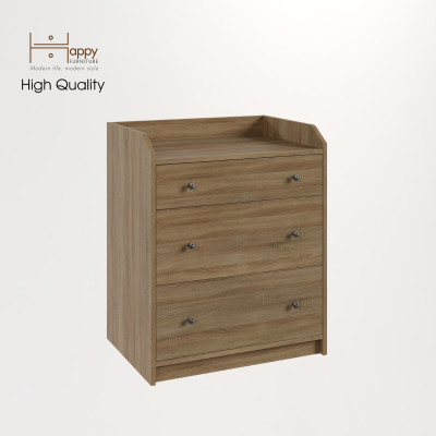 [Happy Home Furniture] CANA,  Tủ 3 tầng ,  70cm x 46cm x 84cm ( DxRxC), THK_008