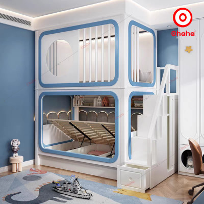 [Miễn phí vận chuyển & lắp đặt] Giường tầng trẻ em thông minh cao cấp Ohaha - GTCC030