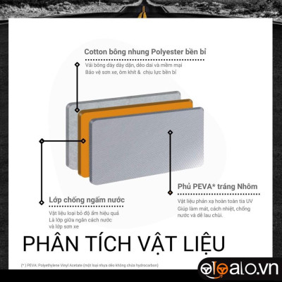 Bạt phủ xe ô tô Suzuki XL7 3 Lớp Cao Cấp Chống Nắng Nóng Chống Nước Chống Cháy Chống Bụi