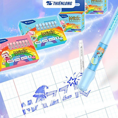 Combo 5/10 Hộp mực xóa được Mazzic Thiên Long FPICE-001 -  Mực không lắng cặn