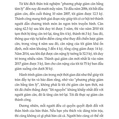 Giảm Cân Hiệu Quả Bằng Tâm Lý