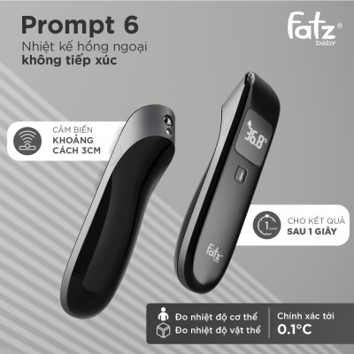 Nhiệt kế hồng ngoại không tiếp xúc Fatzbaby Prompt 6 EW-TA51 - Hàng Chính Hãng