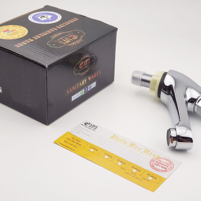 Vòi Lavabo lạnh nhấn hơi Eurolife EL-119 (Trắng bạc)