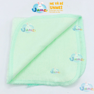 Hộp 8 Khăn Sữa UNMEI Cho Bé, Dòng Khăn Mặt 2 Lớp Cao Cấp Dùng Cho Bé Sơ Sinh Kích Thước 25x25cm