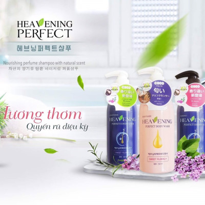 Cặp dầu gội xả dưỡng chất suôn mượt tóc Heavening Perfect