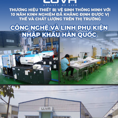 Nắp Bồn Cầu Thông Minh LUVA LB525 Xuất Hàn Quốc, BH 3 năm Đổi Lỗi 100 Ngày, Công Nghệ Hàn Siêu Âm