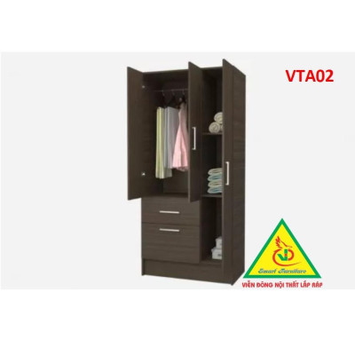 Tủ quần áo thiết kệ hiện đại - Tủ quần áo gỗ MDF VTA02