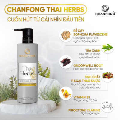Dầu gội ORGANIC 24 loại thảo dược thiên nhiên Chanfong Thái Lan - 500ml