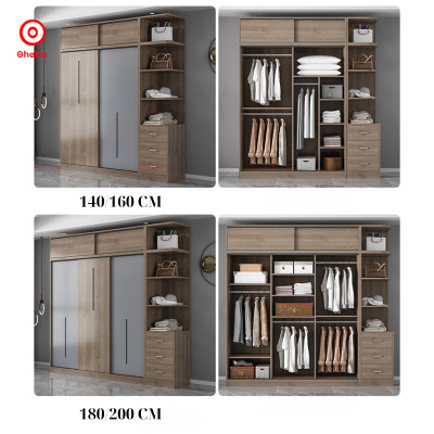 TỦ QUẦN ÁO CAO CẤP HIỆN ĐẠI CÁNH LÙA OHAHA - CL011