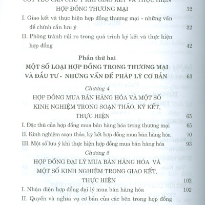 PHÁP LUẬT VỀ HỢP ĐỒNG TRONG THƯƠNG MẠI VÀ ĐẦU TƯ - Những Vấn Đề Pháp Lý Cơ Bản (Sách chuyên khảo) (Xuất bản lần thứ tư có sửa chữa, bổ sung)