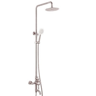 Bộ sen cây tắm đứng nóng lạnh Inox SUS 304 Eurolife EL-S909 (Trắng vàng)