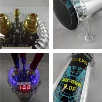 Tụ điện kỹ thuật số 9.0 Farads cho âm thanh xe hơi KUERL công suất 10000 W