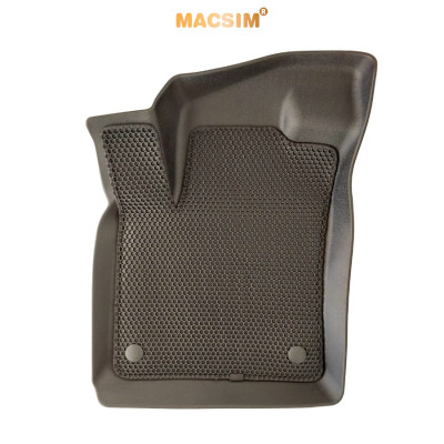 Thảm ô tô sd1 2 lớp dạng lưới lục giác Volkswagen teramont X màu đen - bề mặt cao su siêu sạch - Macsim