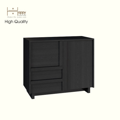 [Happy Home Furniture] MAVIS, Tủ đựng đồ 2 ngăn kéo - 2 cánh mở, 90cm x 42cm x 75cm ( DxRxC), TCM_158